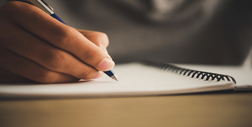 Notebook and pencil for commonly misused words